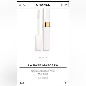 Chanel La Base Mascara Primer - White and Gold